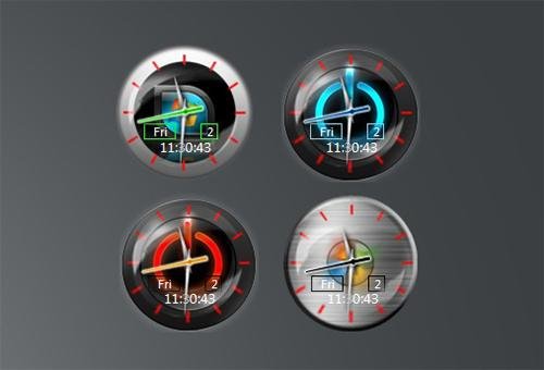 CarbonClockRound