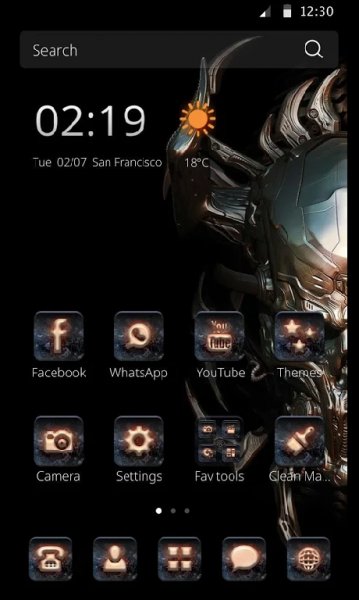 СМ лаунчер theme Metal death 1.1.3