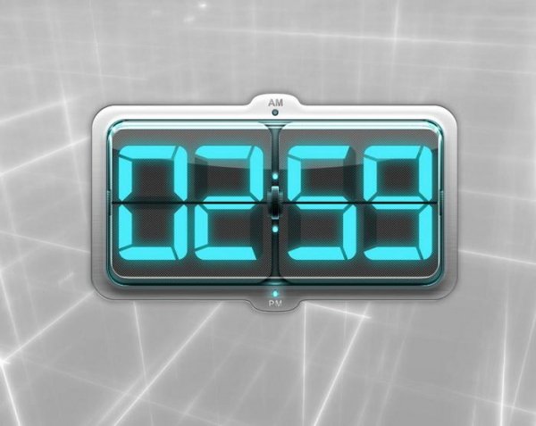 Future Cyan Clock