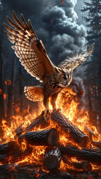 Owl-fire-forest-250125