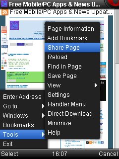 Opera Mini 4.4 HandlerUI 2.0.3