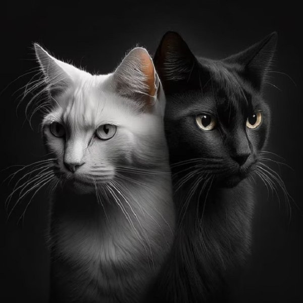 Кот и кошка..