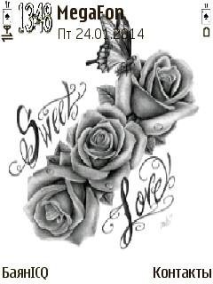 Love silver rose