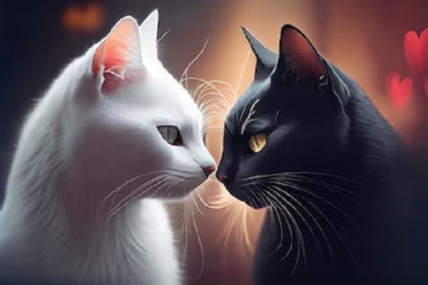 Кот и кошка. (2)