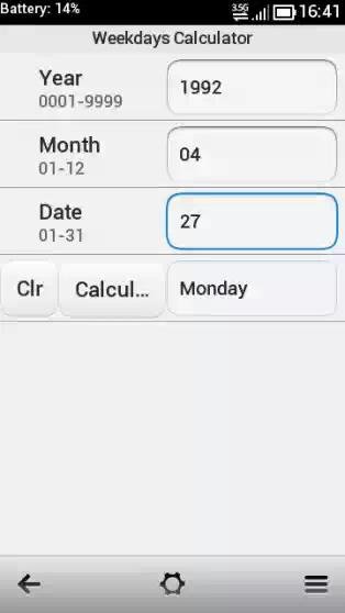 Weekdays Calculator QT  1.03(0)