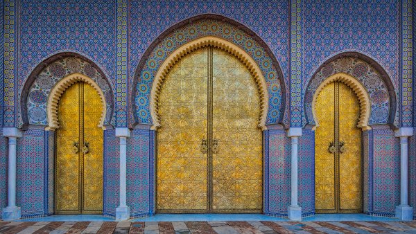 Islamic Art Королевский дворец Феса UHD Обои 8К