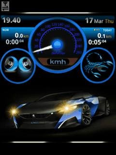 Car exotic супер тачка спидометр анимация