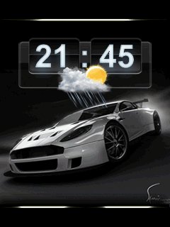 Turbo car часы анимация