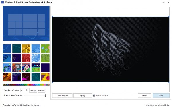 Windows 8 start-screen Customizer