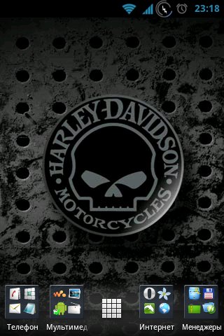 Harley Davidson Black Skull Live Wallpap