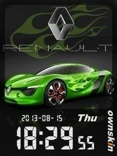 Super car Renault Рено флэш часы