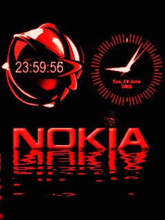 Red nokia часы анимация
