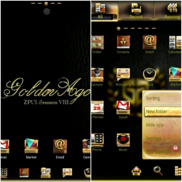 GoldenAge GO LauncherEX Theme 1.2