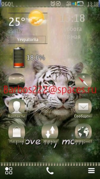 Mother's love of white tiger