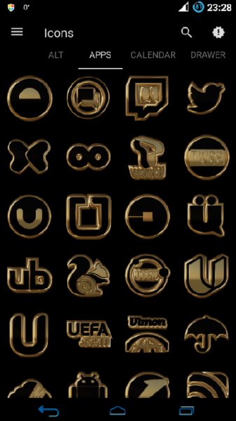 Neo Gold icon pack v.1.9