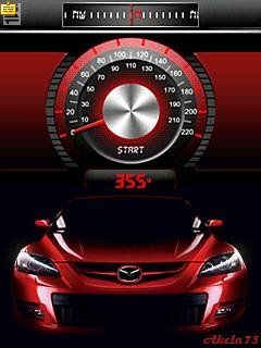 Red car super спидометр анимация