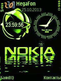 Nokia часы анимация