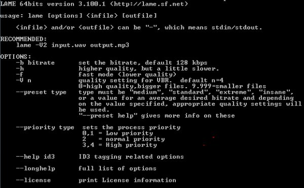 lame v3.100 (build 20190703) win64