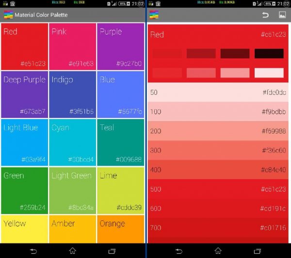 Material Color Palette v1.2