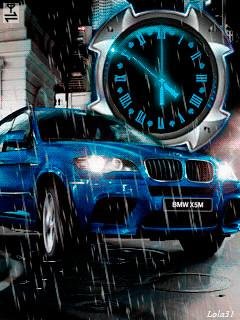 Bmw x6 x5 анимация часы