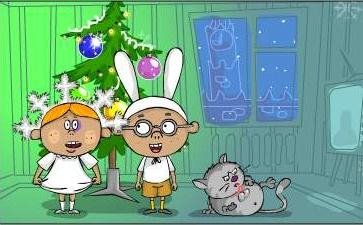 ФЛЭШ ПРИКОЛ НОВОГОД.СТИШОК-ПОЖЕЛАНИЕ