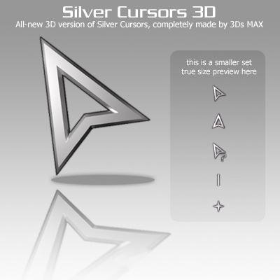 silver cursors 3d