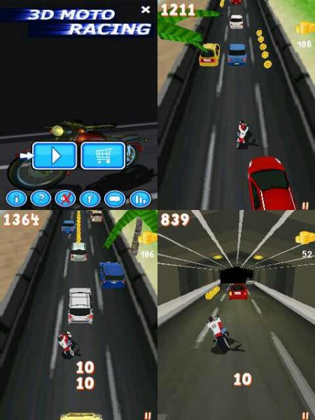 Moto Racing 3D v1.2 128x160