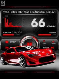 Turbo car ferrari player спидометр анимация