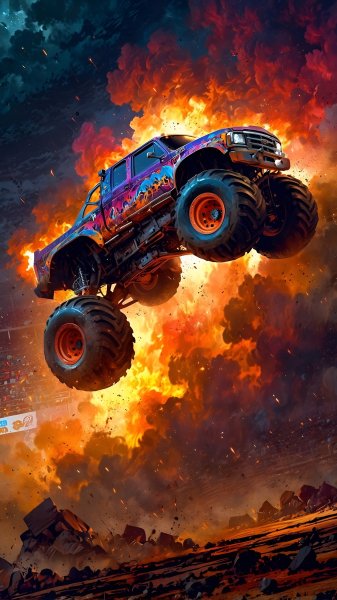 Bigfoot-monster-truck-and-fire-200725