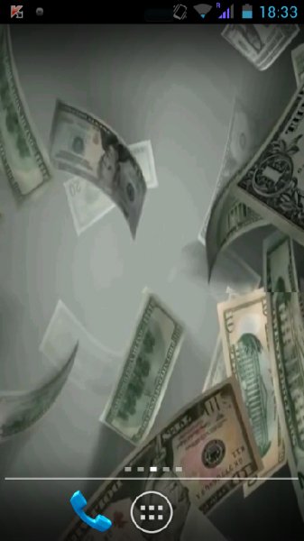 1 flying dollars 3d