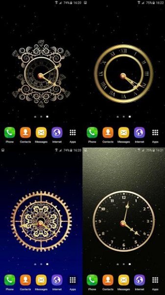 Gold Clock Live Wallpaper - v1.3