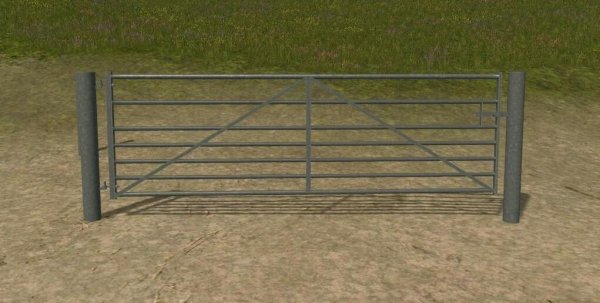 seven bar gate four meter galvanized style 2