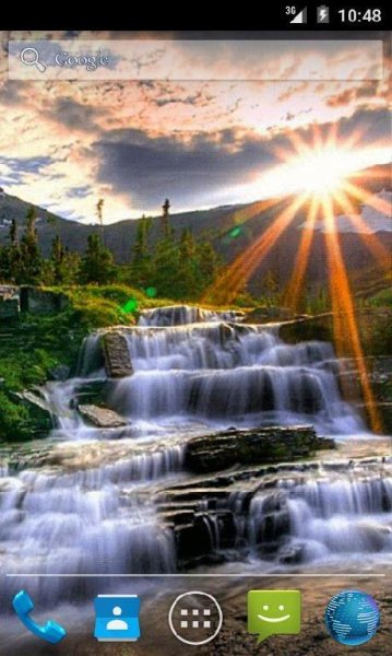 Waterfall Rays Live Wallpaper - v.1.0
