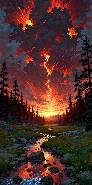 Dark-sunset-the-nature-and-flash-light-161124