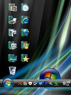 Blue windows 8 icons