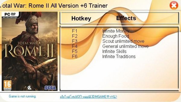 Total War Rome 2 Trainer (6) All Version