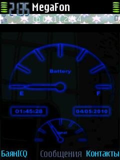 Neon speed digital blue