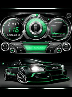 Audi car спидометр тахометр плеер