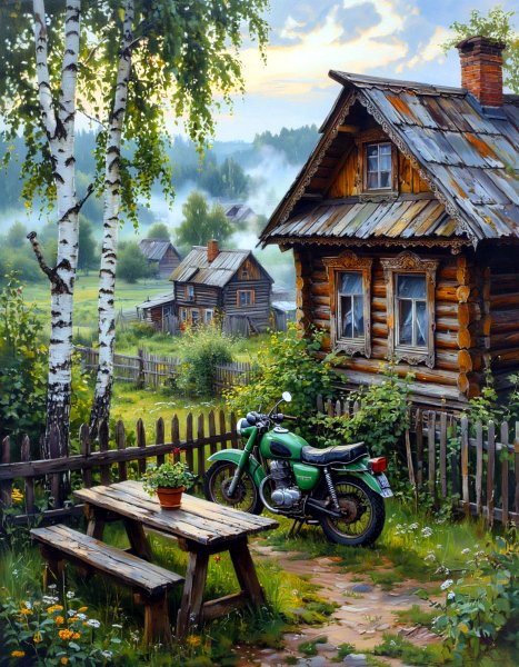 На родине