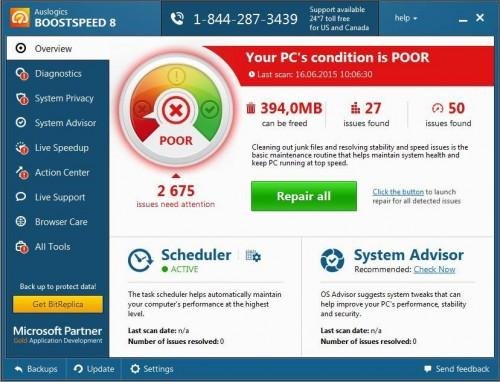 Auslogics BoostSpeed v8.1.1.0 Ru