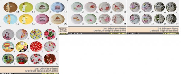 OBP 36 Dinner Plate Default Replacements