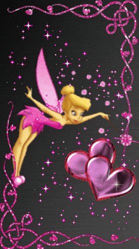 Tinker Bell Sparkle GIF - TinkerBell Sparkle Hearts - Disco