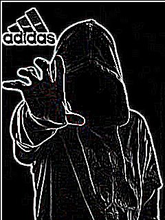 Black adidas man