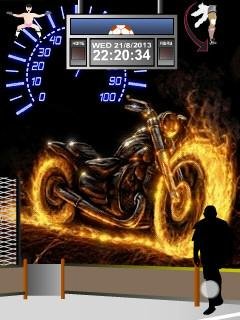 Ivashka944-Skull bike спидометр флэш часы