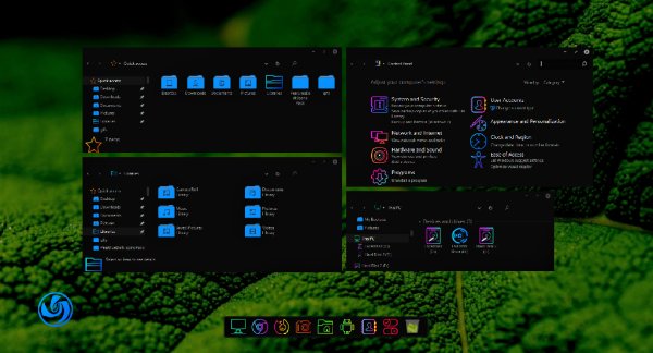 PearBlueDark Icons