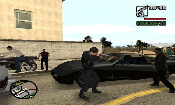 GTA SA Carjack At Gunpoint
