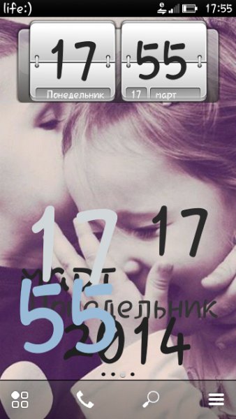 Mod Big Clock Widget