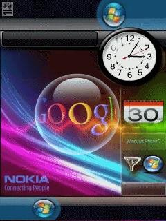 Neon Nokia google часы анимация