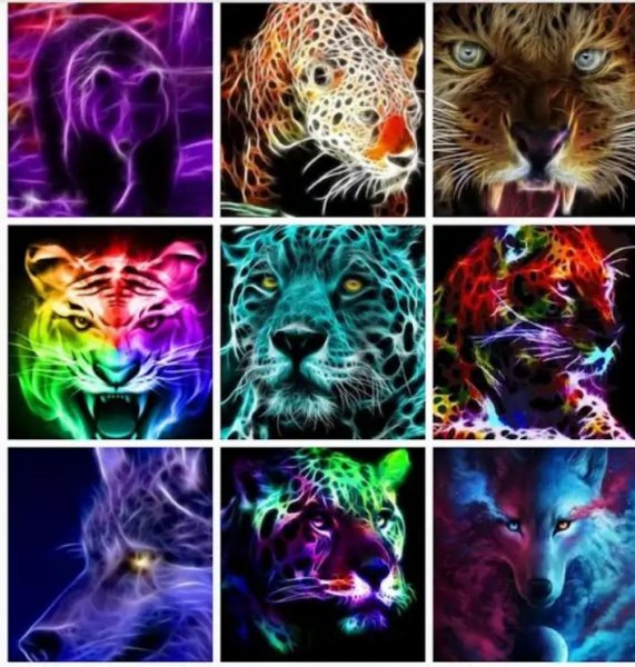 Неоновые Обои с Животными (infinity) Neon Animals Wallpapers