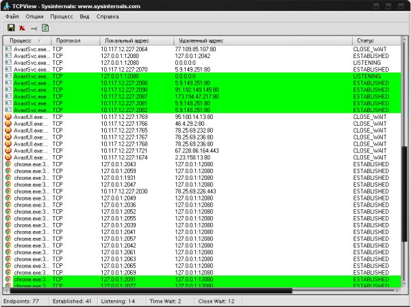 TCP View